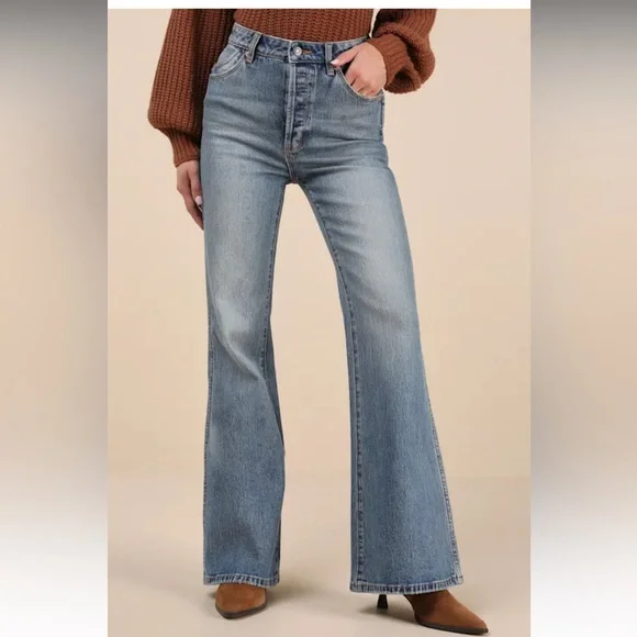 NWT EASTCOAST Flare Medium Wash Jeans size 28 - Picture 3 of 8